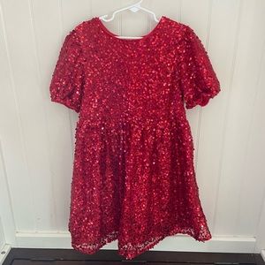 Cat and Jack red sequins dress